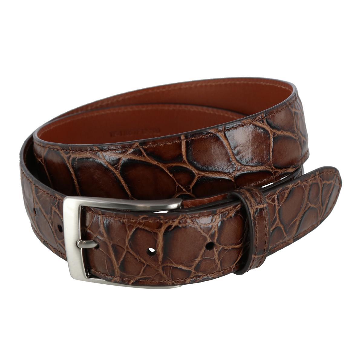 Toby Mock Turtle Embossed Italian Leather 35mm Belt