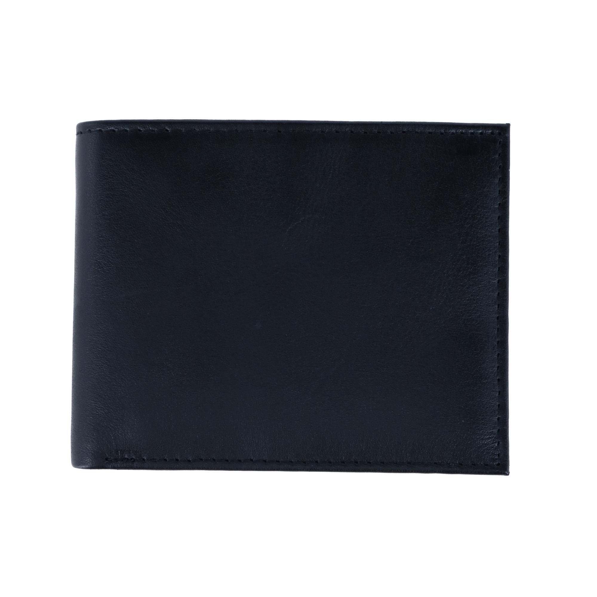 Orion Leather 8- Slot Bi- Fold Wallet With Removable ID Card Case