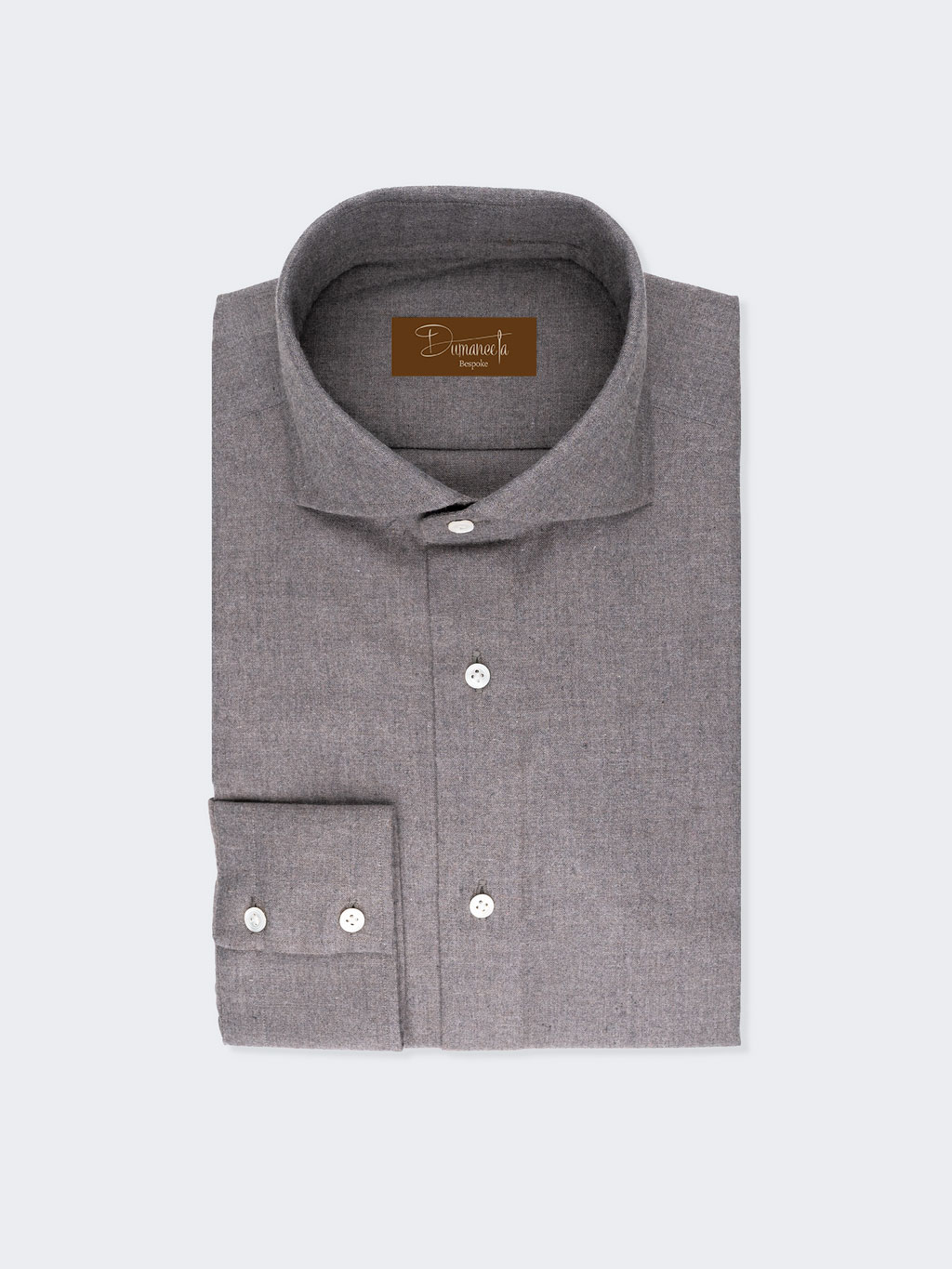 Canclini Melton Taupe Chambray - handmade