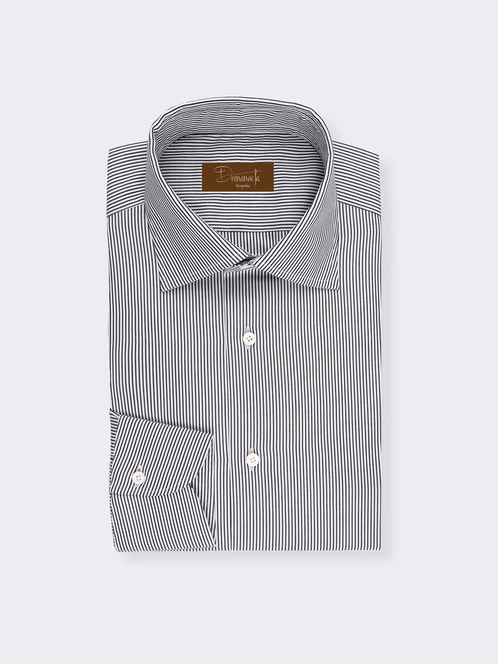 Black Pencil Stripe | Easy Iron